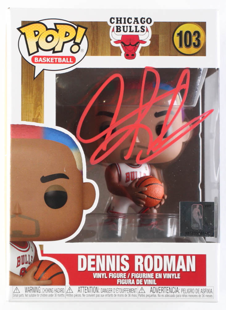 Dennis Rodman Signed Bulls #103 Funko Pop! Vinyl Figure (JSA & Rodman)