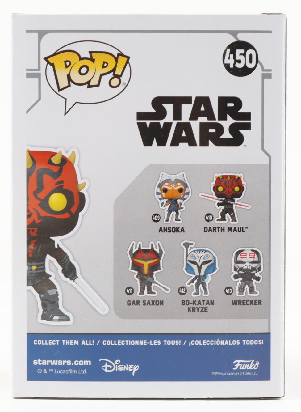 Sam Witwer Signed "Star Wars" #450 Darth Maul Funko Pop! Vinyl Figure (JSA)