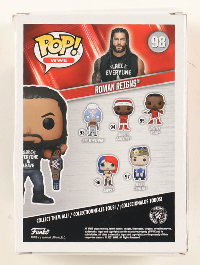 Roman Reigns Signed "WWE" #98 Funko Pop! Vinyl Figure (Fanatics)