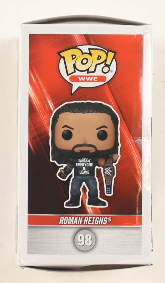 Roman Reigns Signed "WWE" #98 Funko Pop! Vinyl Figure (Fanatics)