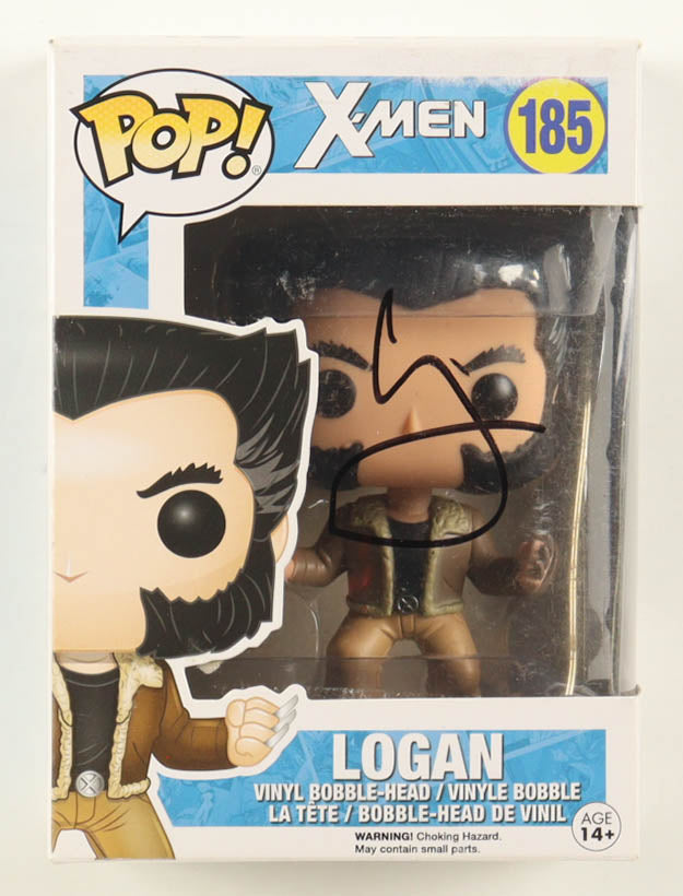 Hugh Jackman Signed "X-Men" #185 Logan Funko Pop! Vinyl Bobble-Head Figure (AutographCOA)