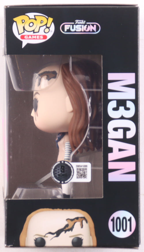 Amie Donald Signed Funko! Fusion #1001 M3gan Funko Pop! Vinyl Figure Inscribed "M3gan" (Beckett)