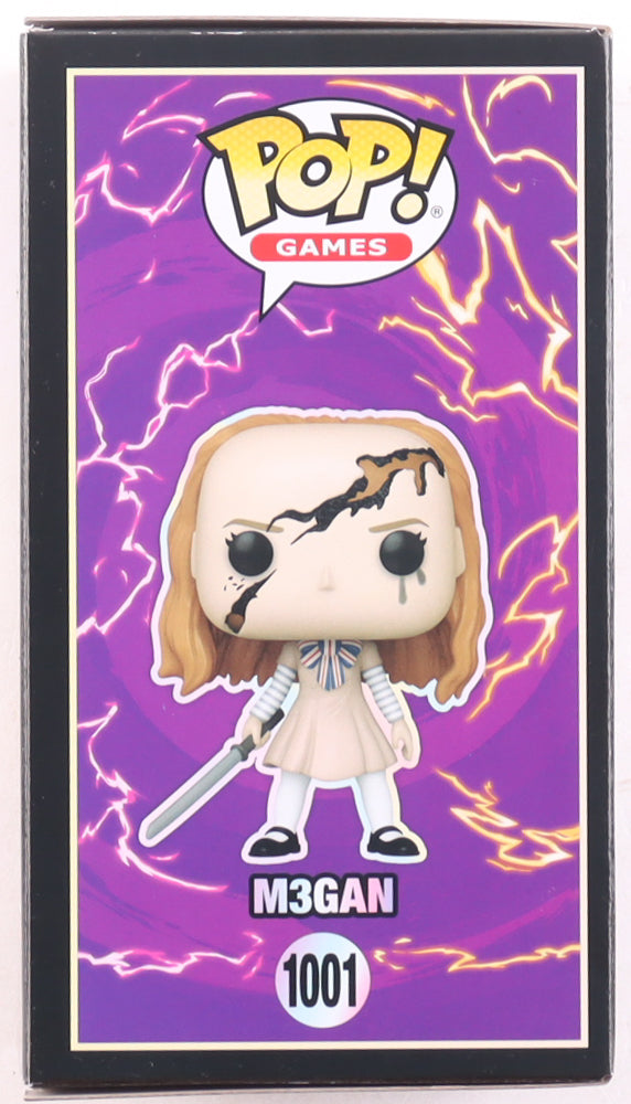Amie Donald Signed Funko! Fusion #1001 M3gan Funko Pop! Vinyl Figure Inscribed "M3gan" (Beckett)