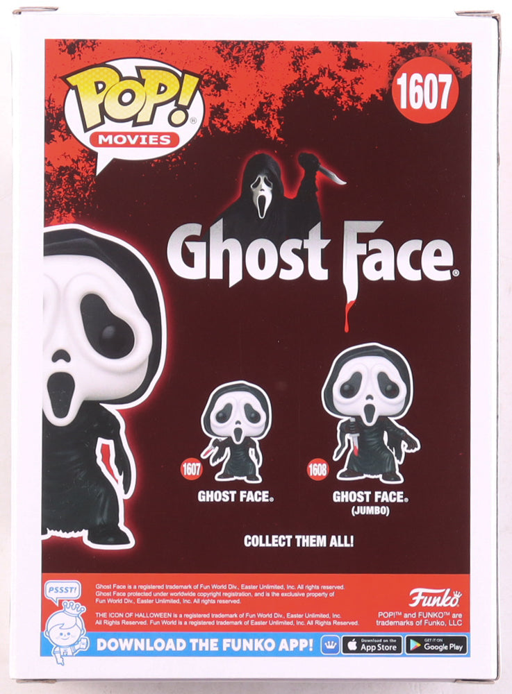 Jack Quaid Signed "Ghost Face" #1607 Ghost Face Funko Pop! Vinyl Figure Inscribed "Richie" (JSA)