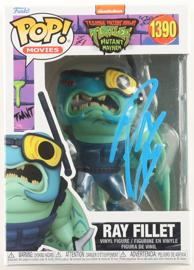 Post Malone Signed "Teenage Mutant Ninja Turles: Mutant Mayhem" #1390 Ray Fillet Funko Pop! Vinyl Figure (ACOA)