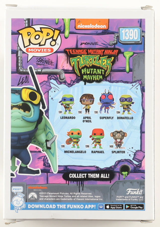 Post Malone Signed "Teenage Mutant Ninja Turles: Mutant Mayhem" #1390 Ray Fillet Funko Pop! Vinyl Figure (ACOA)