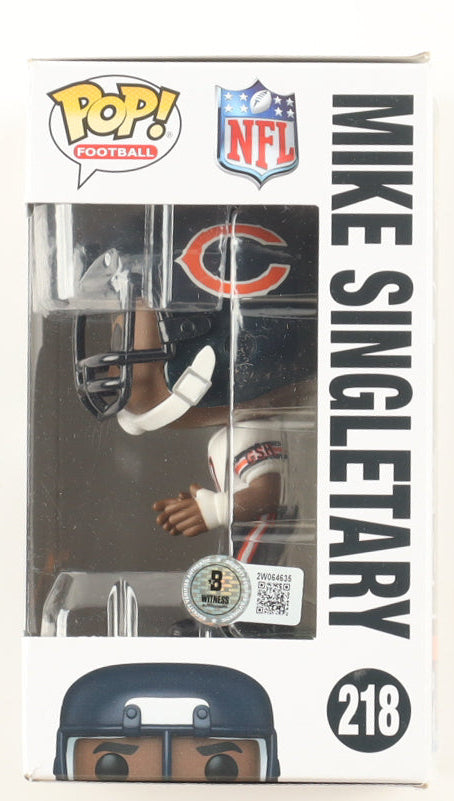 Mike Singletary Signed "Bears" #218 Funko Pop! Vinyl Figure Inscribed "HOF 98" (Beckett)
