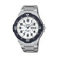 Casio Men Stainless Steel Water-Resistant Analog Watch with White Dial - MRW-200HD-7B