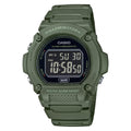 Casio Men Classic Green Digital Watch with Black Dial - W-219HC-3BVCF