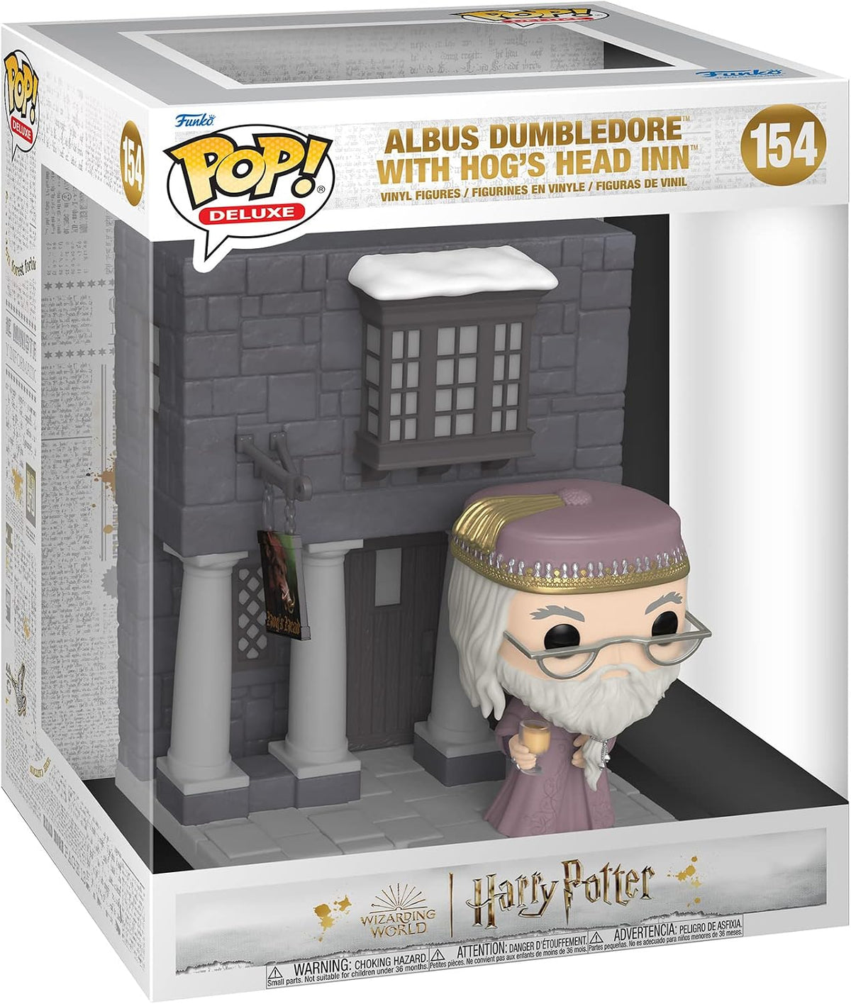 Funko Pop! Deluxe Harry Potter - Albus Dumbledore with Hog Head Inn Vinyl Figure #154