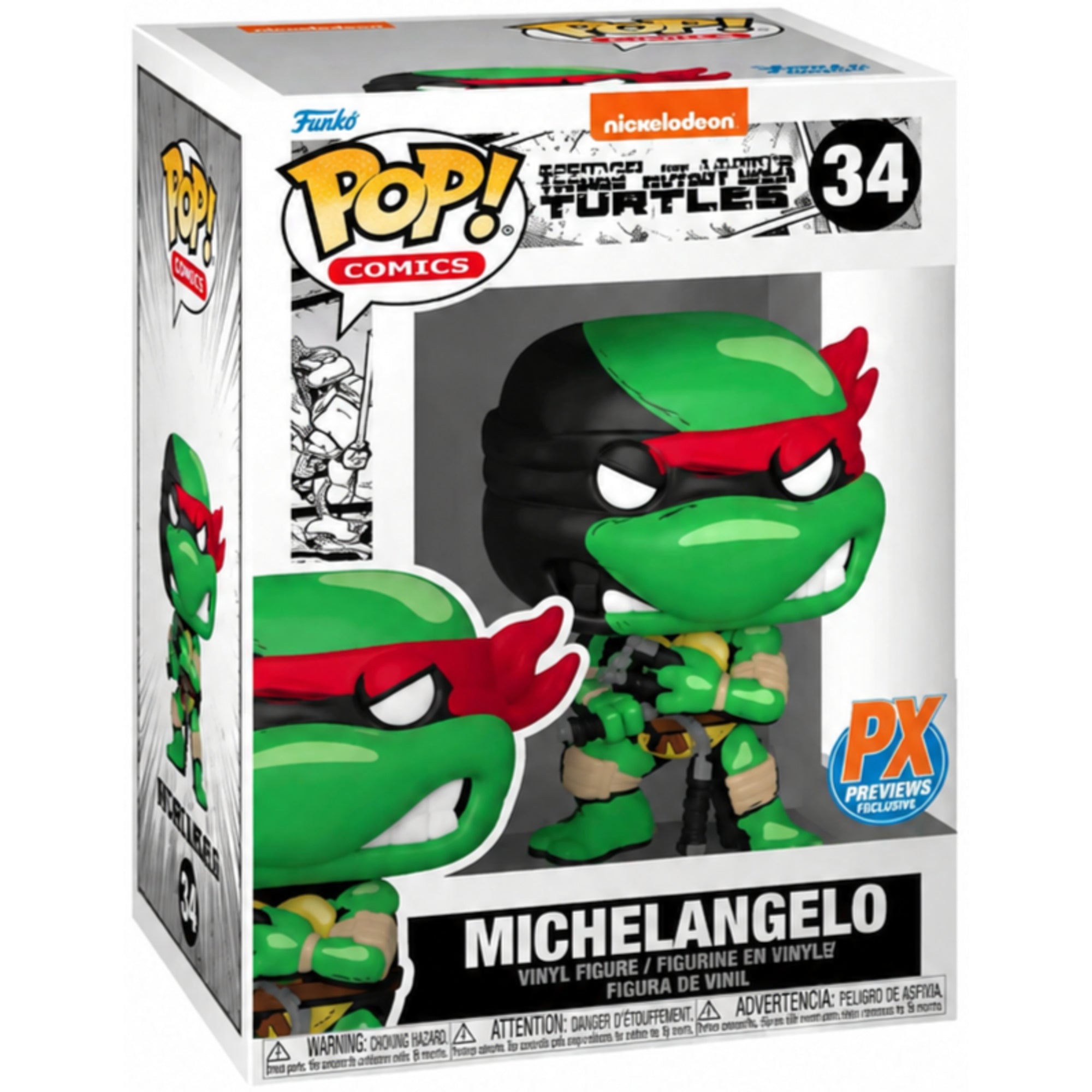 Funko Pop! Teenage Mutant Ninja Turtles - Michelangelo (Classic) Vinyl Figure #34