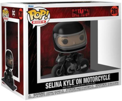 Funko Pop! Ride Deluxe The Batman - Selina Kyle (Catwoman) on Motorcycle Vinyl Figure #281