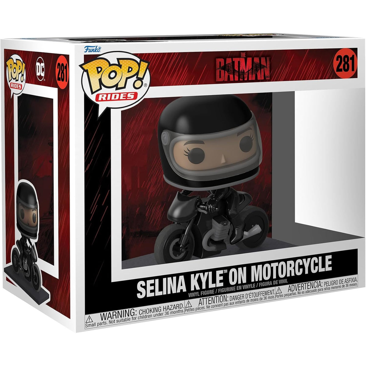 Funko Pop! Ride Deluxe The Batman - Selina Kyle (Catwoman) on Motorcycle Vinyl Figure #281