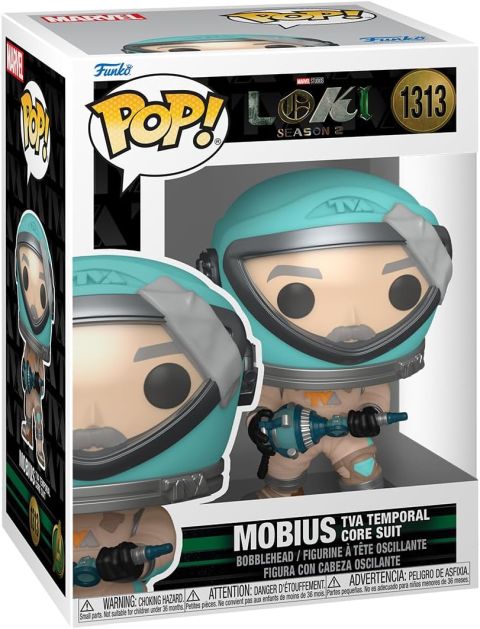 Funko Pop! Loki Season 2 - Mobius (TVA Temporal Core Suit) Vinyl Figure #1313