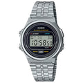 Casio Men Vintage Digital Stainless Steel Watch - A-171WE-1ACF