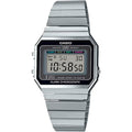 Casio Men Vintage Stainless Steel Digital Watch Silver - A-700W-1ACF