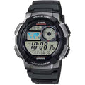 Casio Men World Time Digital Watch with Black and Silver Dial - AE-1000W-1BVCF
