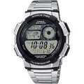 Casio Men World Time Digital Stainless Steel Watch with Black Dial - AE-1000WD-1AVCF