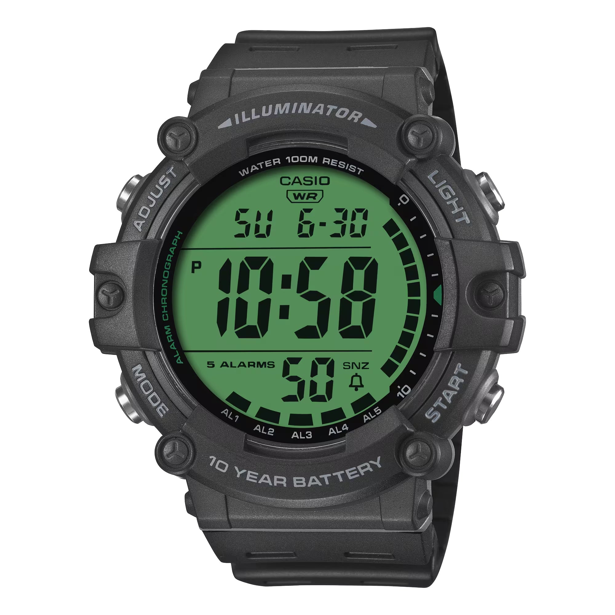 Casio Men Digital Sport Watch with Green Dial - AE-1500WHC-1AV