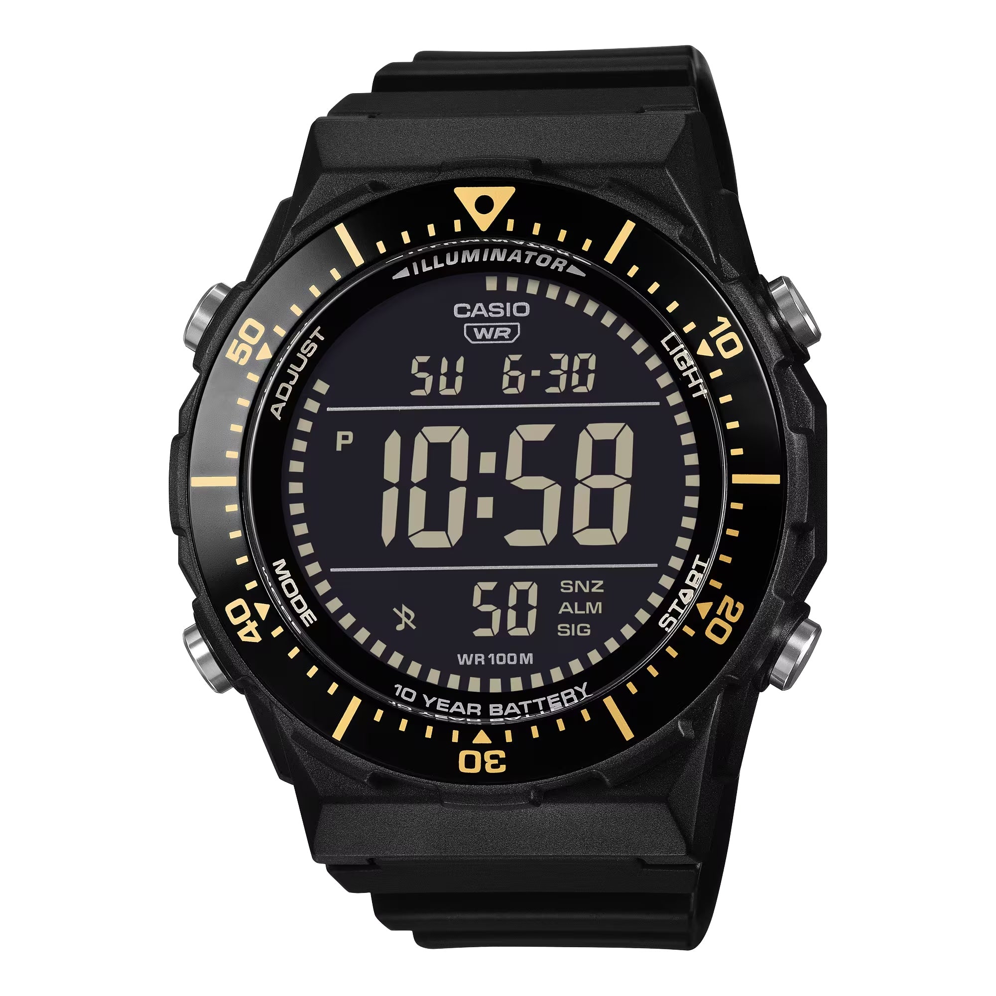 Casio Men Black Digital Watch with Black Dial - AE-1700H-1BVCF