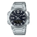 Casio Men Black Dial Stainless Steel Analog Digital Watch - AMW-870D-1AVDF