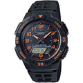 Casio Men Sport Watch with Black and Orange Dial - AQS-800W-1B2V
