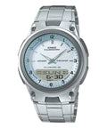 Casio Men Analog-Digital Sport Watch with Silver Dial - AW-80D-7AV