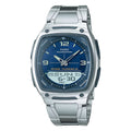 Casio Men Analog-Digital Sport Watch with Blue Dial - AW-81D-2AV