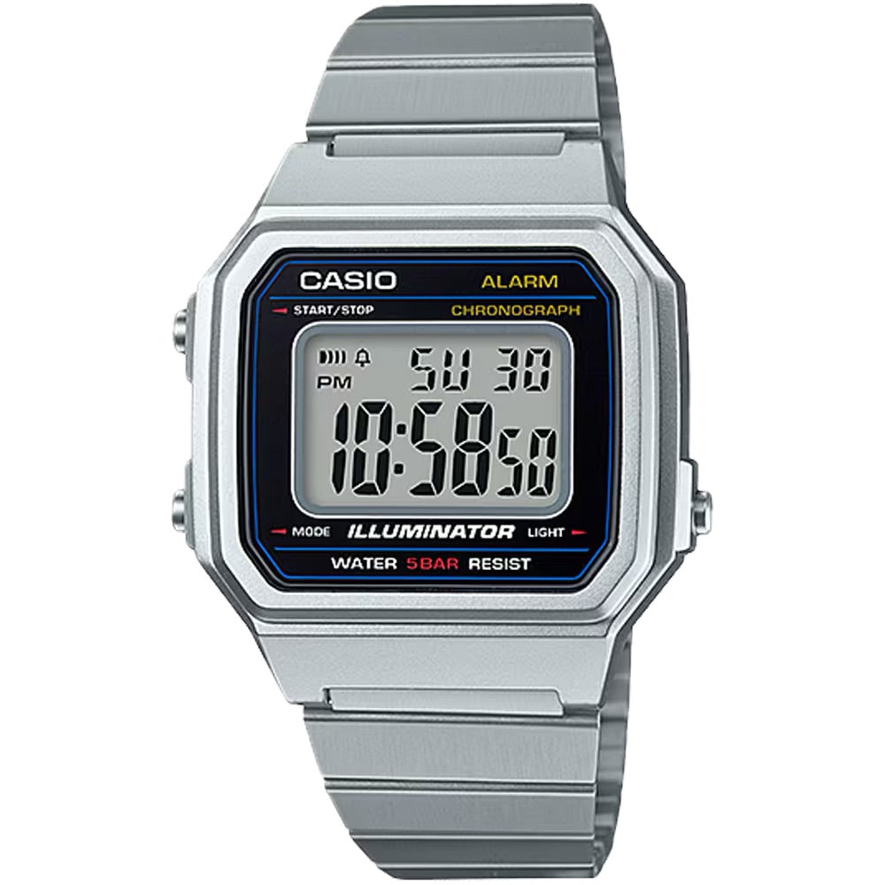 Casio Men Vintage Digital Stainless Steel Watch - B650WD-1A