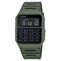 Casio Men Vintage Calculator Watch with Green Band - CA-53WF-3BCF