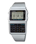 Casio Men Silver Stainless Steel Digital Data Bank Watch - DBC-611-1DF