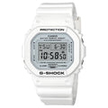 Casio G-SHOCK Men White Dial Digital Watch White Resin Strap - DW-5600MW-7DR