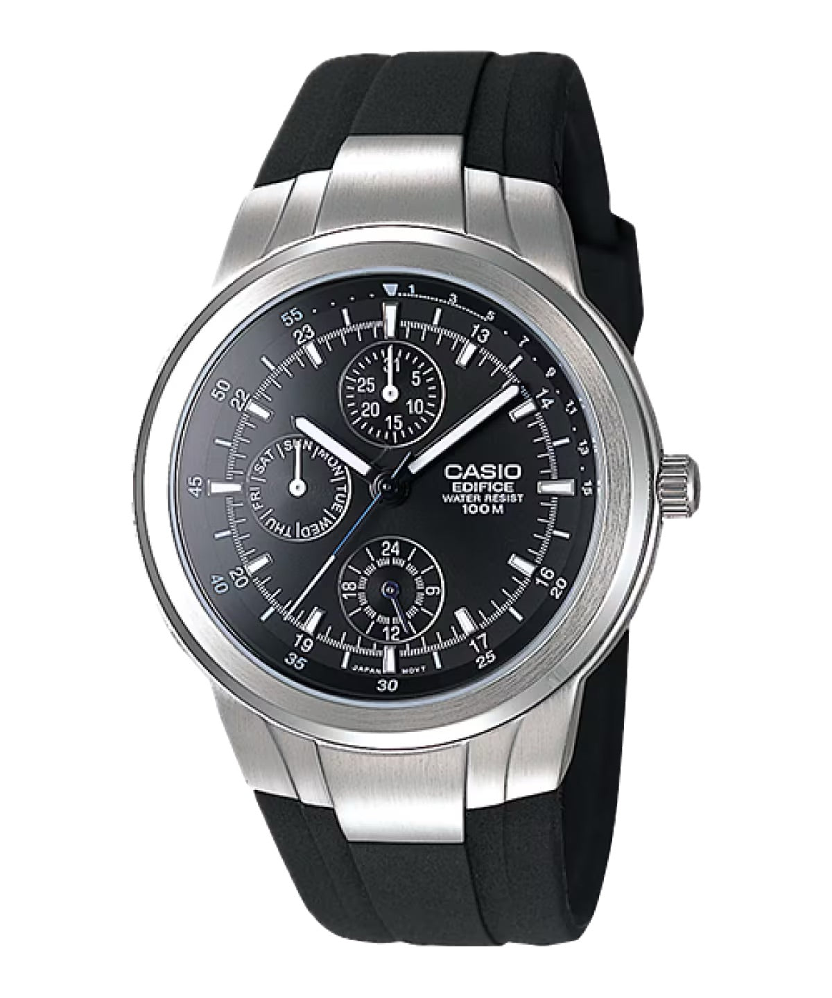 Casio Men Classic Chronograph Watch with Black Dial - EF-305-1AV