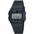 Casio Men Classic Digital Black Resin Alarm Chronograph Watch - F-91W-1X