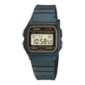 Casio Men Black Digital Watch with Gold Dial - F-91WG-9Q