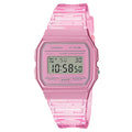 Casio Men Transparent Pink Digital Watch - F-91WS-4CF