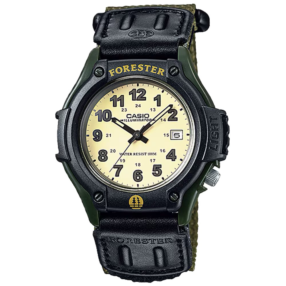 Casio Men Field Watch with Green Nylon Band - FT-500WC-3BV