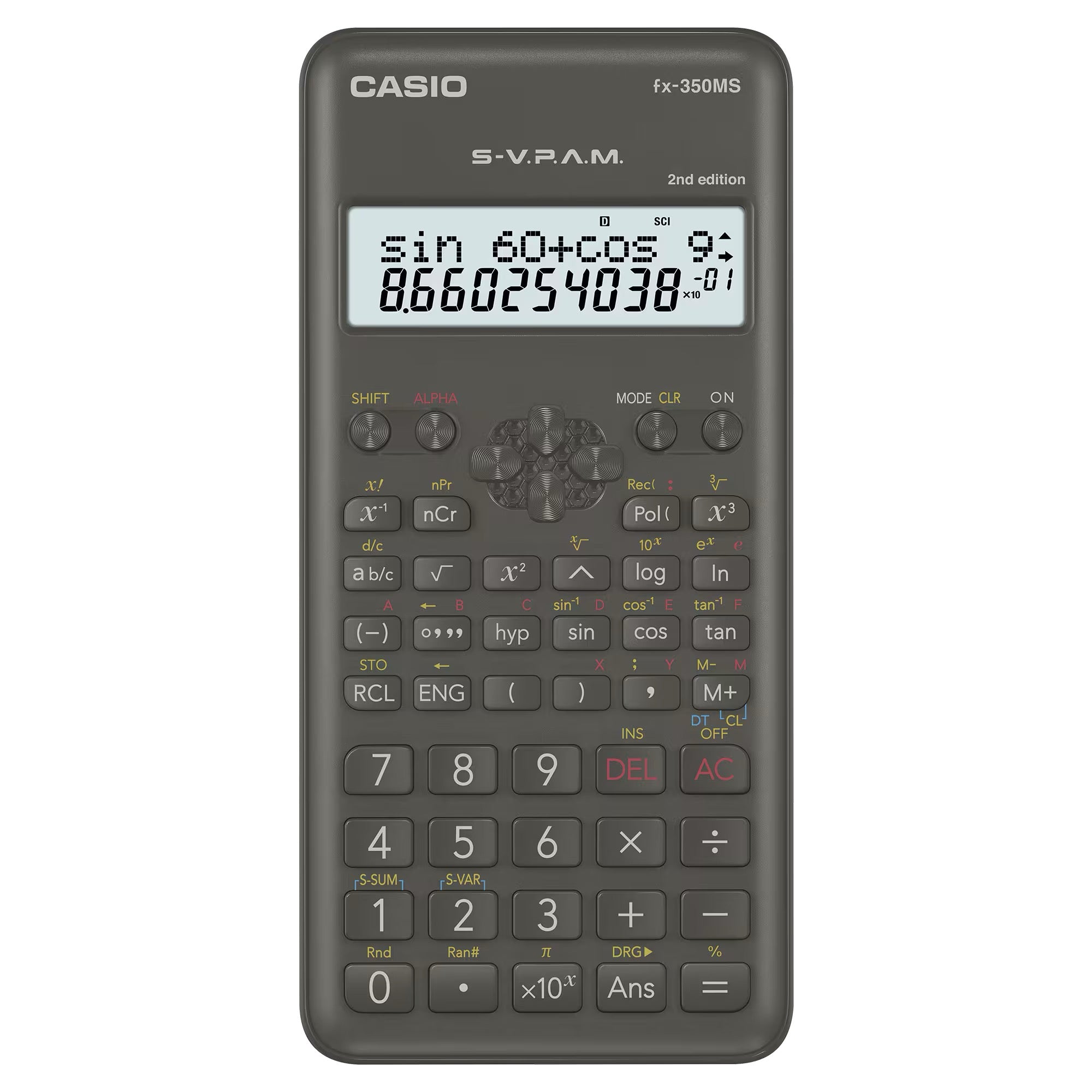 Casio Standard Scientific Calculator for School & Exams - FX-350MS-2