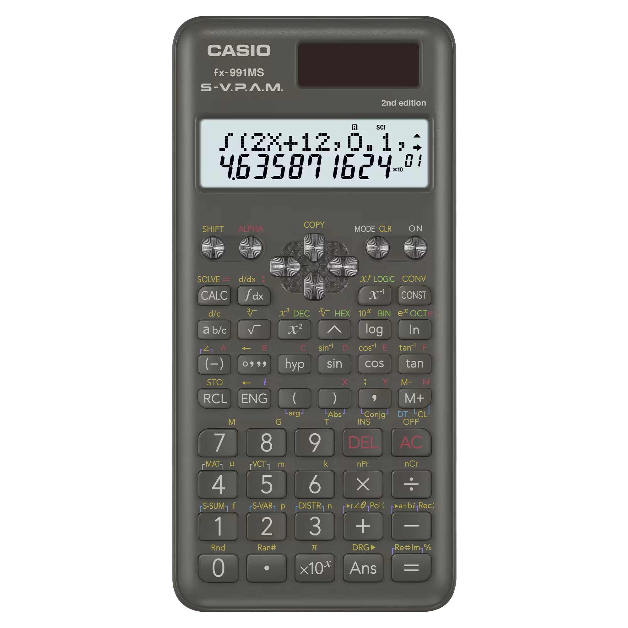 Casio Scientific Calculator Second Edition Non-Programmable Advanced Functions - FX-991MS-2