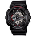 Casio G-SHOCK Men Black Dial Analog/Digital Watch Black Resin Strap - GA-110-1AHDR