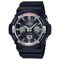 Casio G-SHOCK Men Black Dial Analog/Digital Watch Black Resin Strap Tough Solar - GAS-100-1ADR