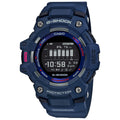 Casio G-SHOCK Men Blue Dial Digital Watch Blue Resin Strap Bluetooth Fitness Tracker - GBD-100-2DR