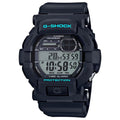 Casio G-SHOCK Men Grey Dial Digital Watch Black Resin Strap Vibration Alarm - GD-350-1CDR