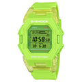 Casio G-SHOCK Men Green Dial Digital Watch Green Transparent Resin Strap Bluetooth Fitness Tracker - GD-B500S-3DR
