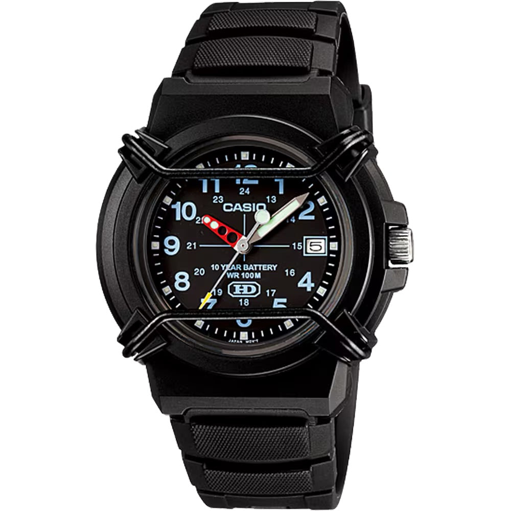 Casio Men Heavy-Duty Digital Watch with Black Resin Case - HDA-600B-1BV