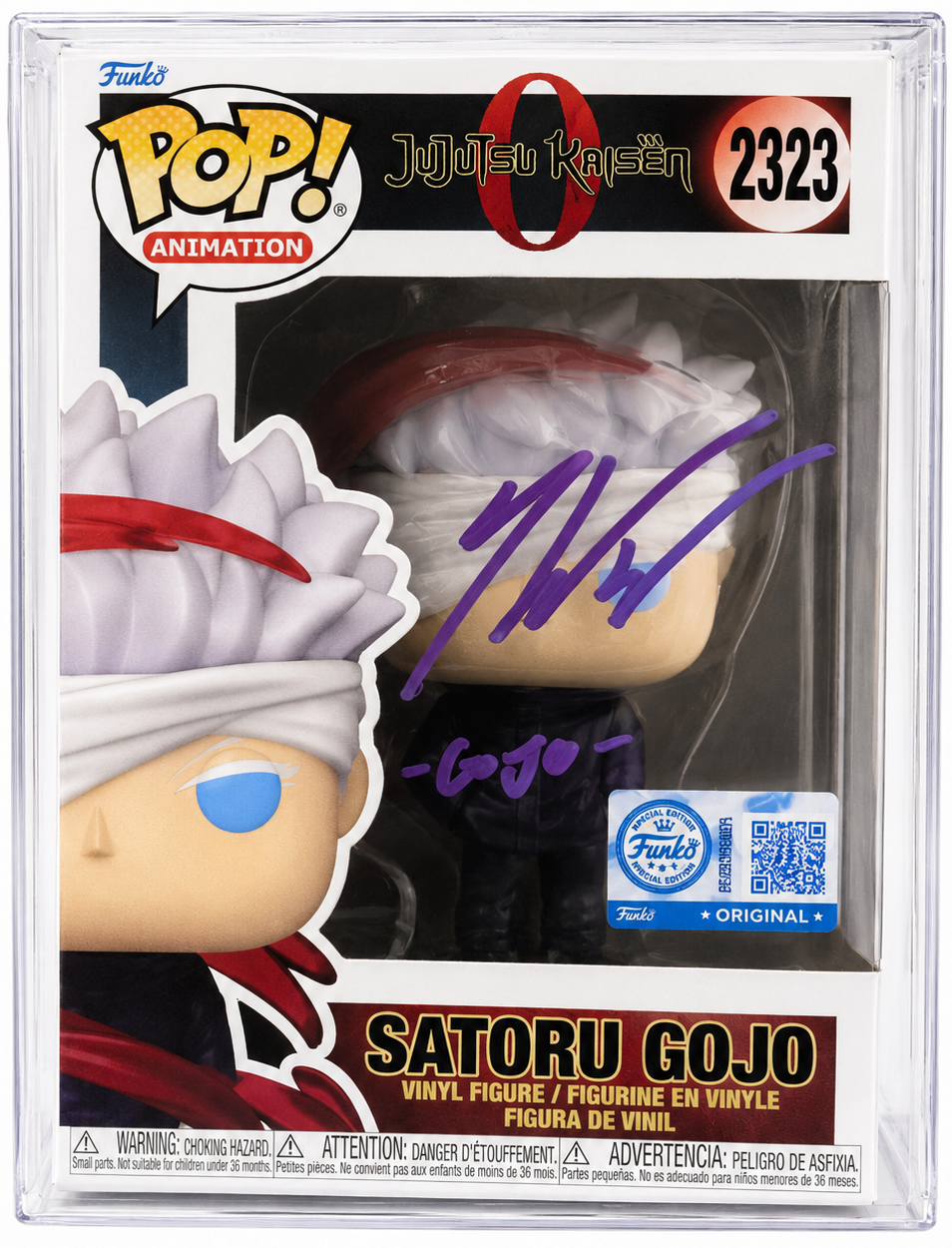 Kaiji Tang Signed Jujutsu Kaisen Satoru Gojo #2323 Funko Pop Vinyl Figure