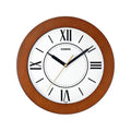 Casio Analog Wall Clock Brown Dial Quiet Sweep - IQ-126-5B