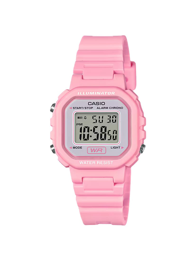 Casio Women Illuminator Digital Watch with Pink Case - LA-20WH-4A1CF