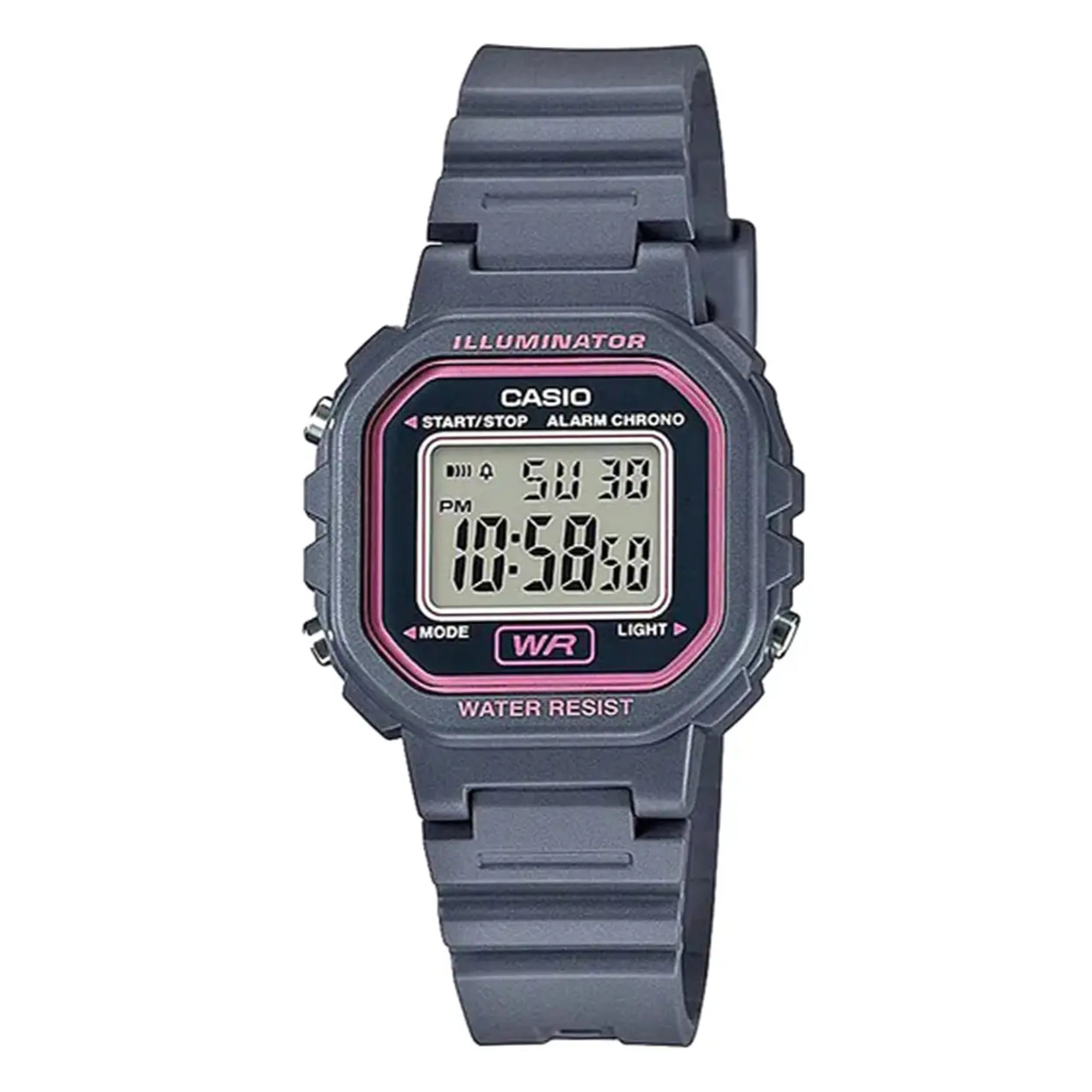 Casio Women Black Digital Watch with Pink Dial - LA-20WH-4ADF