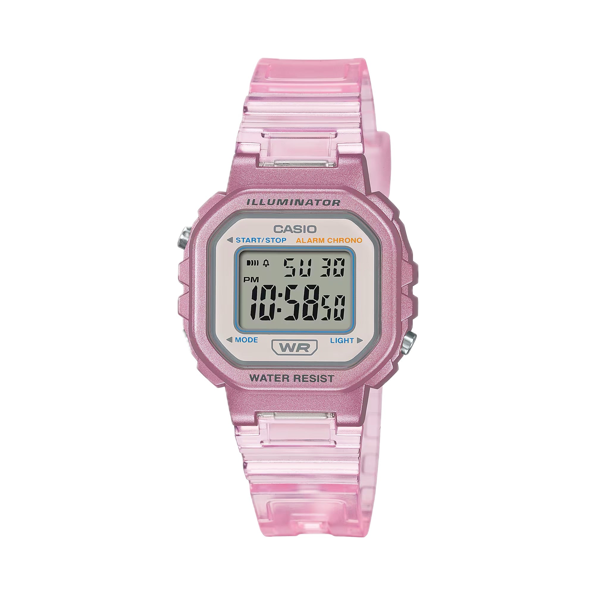 Casio Women Transparent Pink Digital Watch - LA-20WHS-4ACF